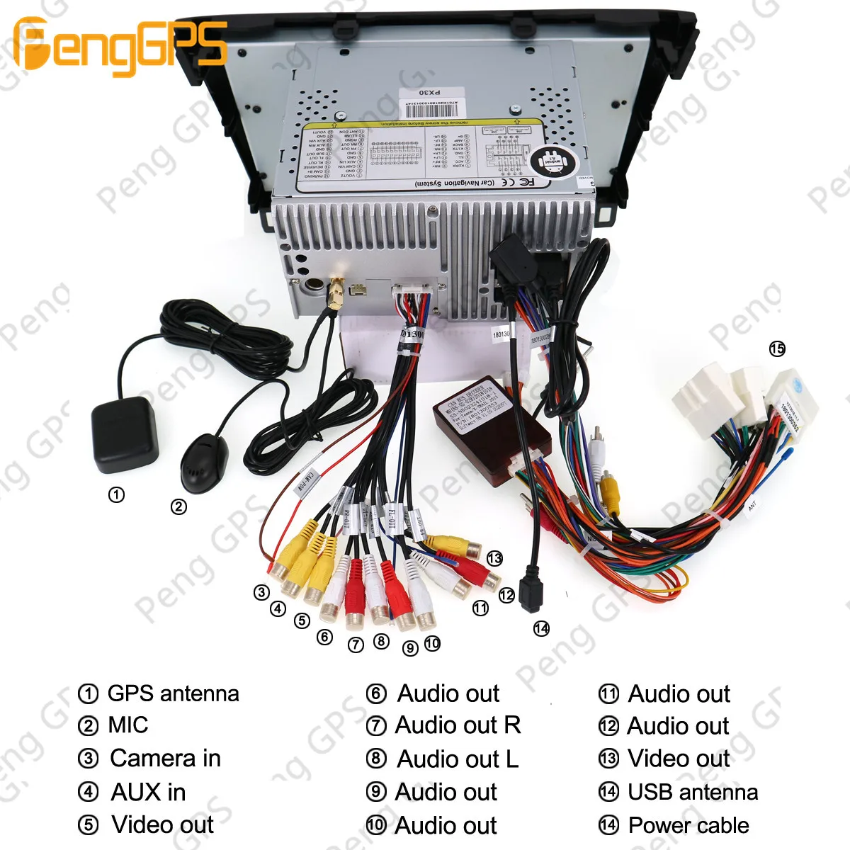 Top Android 9.0 4+64GB px5 Built-in DSP Car No DVD Player multimedia Radio For Nissan X-Trail XTrail T32 Qashqai J11 GPS Navigation 5