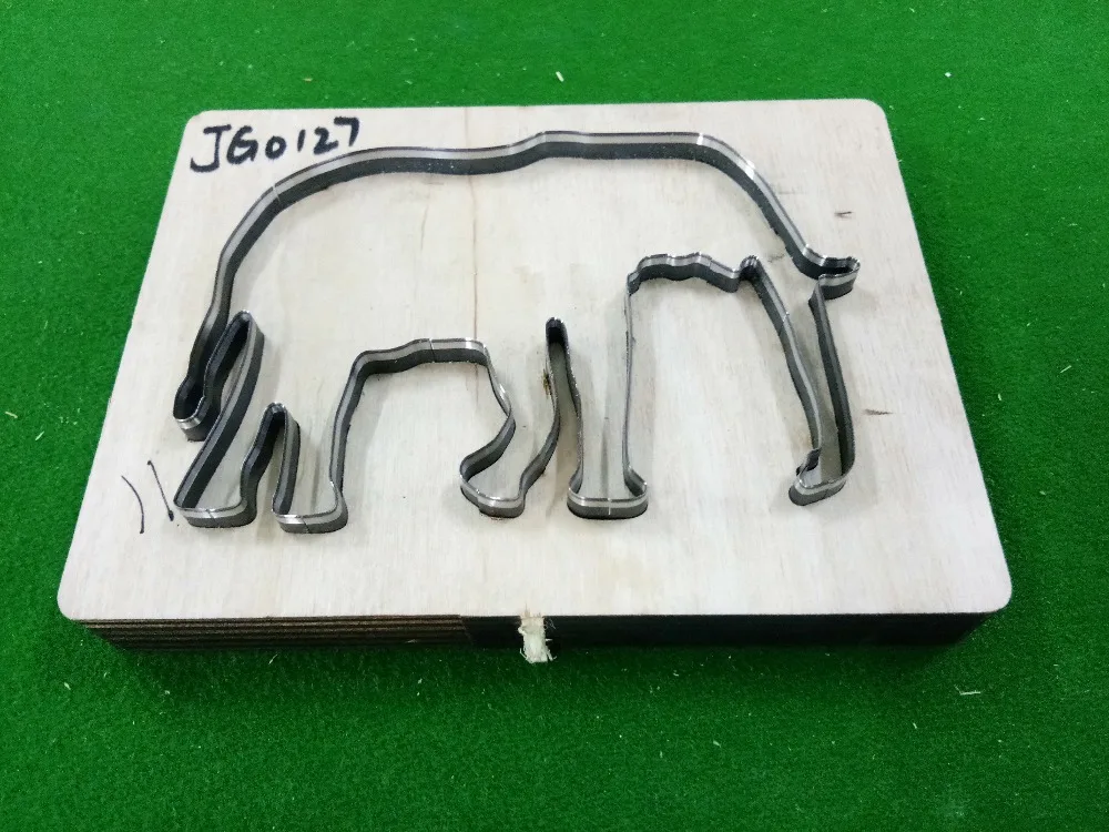 Hemere слон вырубная форма DIY деревянная форма вырубки для скрапбукинга Thickness-18mm JG00127