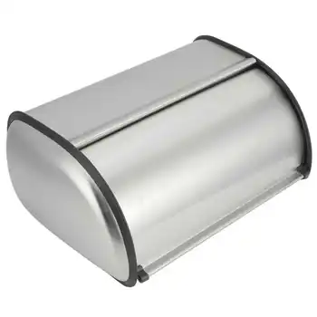 

Bread Container Simple Frosted Stainless Steel Bread Storage Box for Kitchen Cake