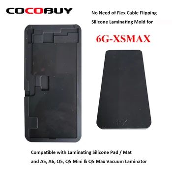 

Laminator Black Rubber Mat Silicone Laminating Mold with Space For Flex Cable for iPhone 6 - Xsmax No need open flex cable