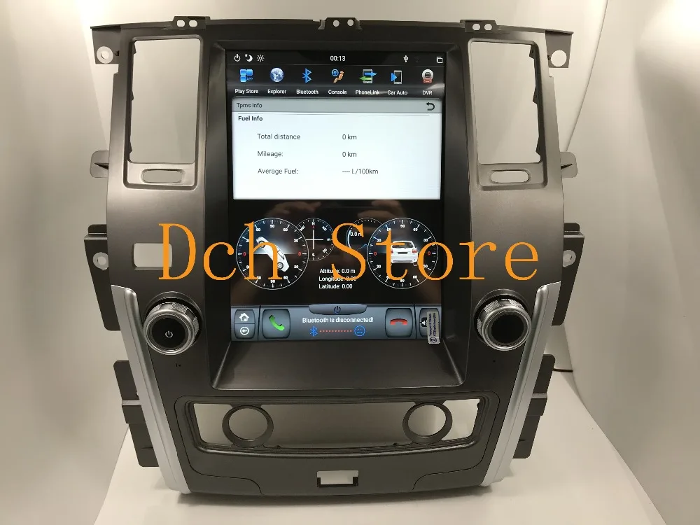 12,1 вертикальный Тесла стиль Android 8,1 автомобиля DVD gps для Nissan Patrol 2010 2011 2012 2013 навигации PX6