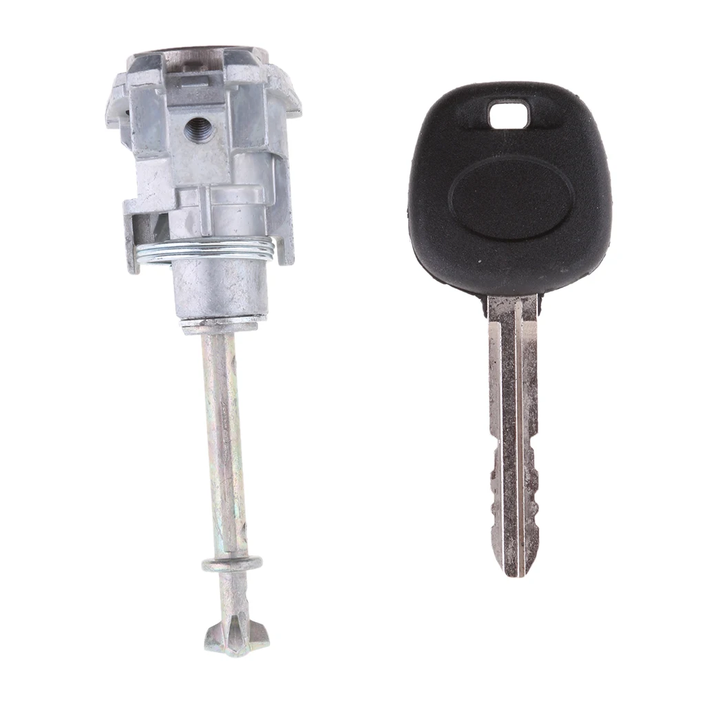 Silver Automotive Left Door Lock Cylinder Key For Toyota Corolla 09-11
