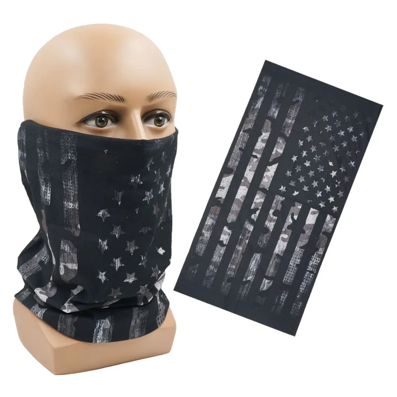 3 PCS Bandiera Americana Bandana Cotone Sciarpa Al Collo Esterna - Foto 3