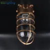 Vintage Waterproof E27 Ceiling Lamp with Clear Glass Jar Shade for Bathroom Kitchen Outdoor Caged Ceiling Mount Bulkhead Lights 3