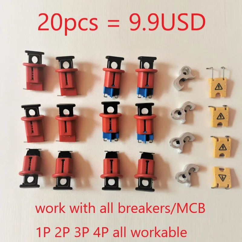 20 шт./лот POS PIS POW ABB MCB lockout lockdog toggle lock предохранительный выключатель pin lockout|Замки| |