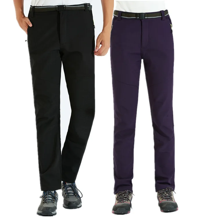 Осенние и зимние теплые брюки с мягким покрытием, мужские брюки, женские уличные штаны для скалолазания, флисовые брюки