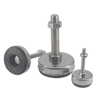 

2pcs Adjustable Foot Cups Stainless Steel Base 43mm/54mm Heavy Loading Leveling Foot M8/M10/M12 Thread Articulated Feet