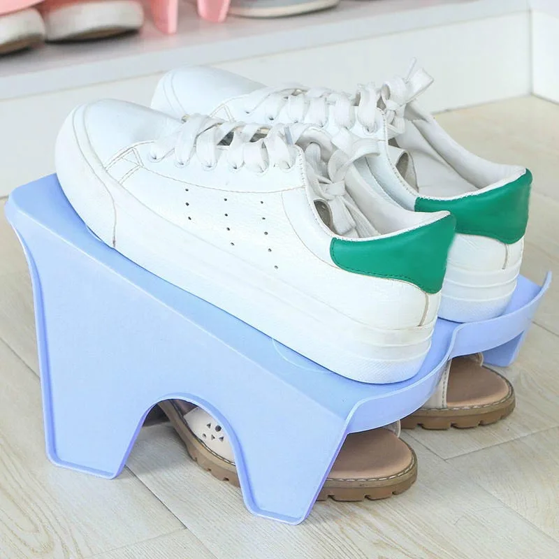 

'The Best' Shoe Rack Stacker Shelf for 2 Pairs Space Saver Closet Wardrobe Storage Organizer 889