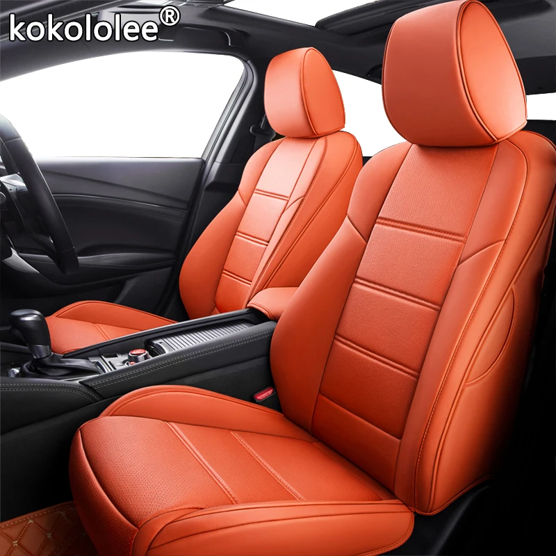 

kokololee Custom Leather car seat cover set For BMW 3/4 Series E46 E90 E91 E92 E93 F30 F31 F34 F35 G20 G21 F32 F33 F36 seat cars