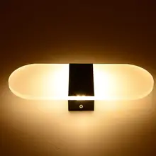 DishyKooker 6W Led современный фортепиано ключей настенный светильник с закругленной вершиной для лампы для Спальня Гостиная листка лотоса 22x11 см