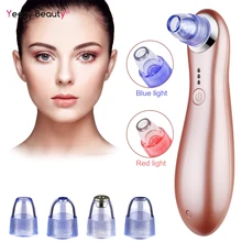 Красное и синее легкое электрическое средство от черных точек акне удаление угрей вакуумные средства по уходу за кожей очищает поры лица машина