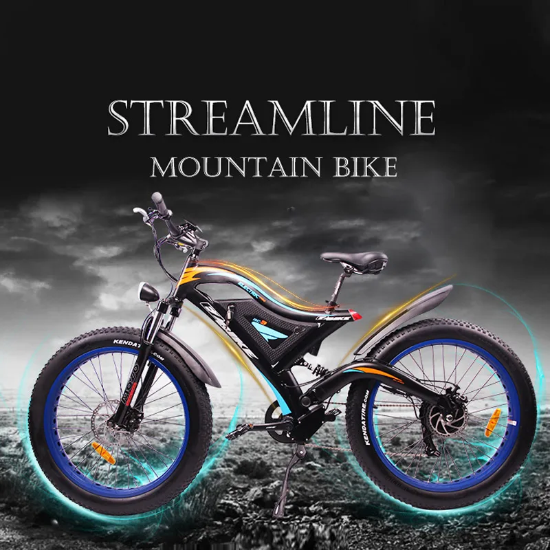EZBIKE 26 дюймов 1000 Вт мотор электрический велосипед 48 В литиевая батарея электрический горный велосипед электрический Снежный велосипед e велосипед fat tire