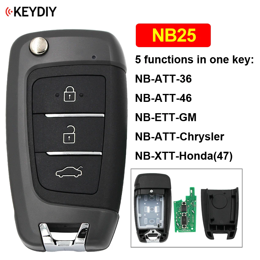 10 шт./лот NB11 NB08 NB10 NB22 NB25 NB26 NB28 NB29 KD дистанционный ключ для KD900 KD900+ URG200 KD-X2(все функции, указанные в чипы в один ключ - Цвет: NB25