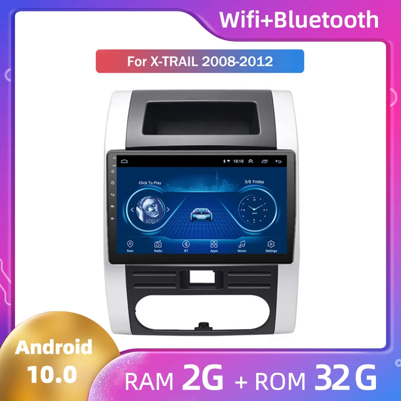 Популярный Android 10 автомобильный Радио мультимедийный плеер android стерео для Nissan X