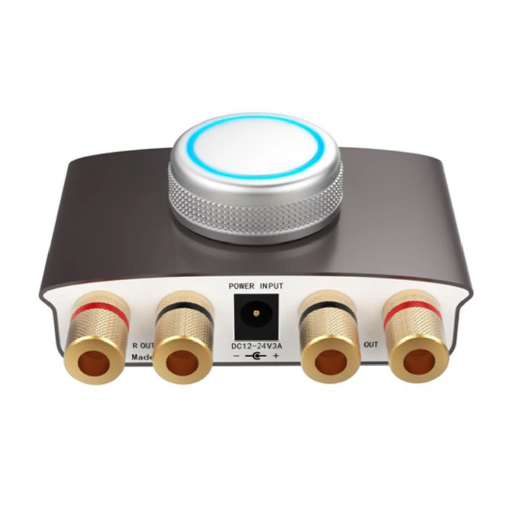 TPA3116 Универсальный аудио мини стерео Bluetooth V4.2 алюминиевый сплав усилитель светодиодный индикатор USB вход HIFI мощность низкий уровень шума Цифровой
