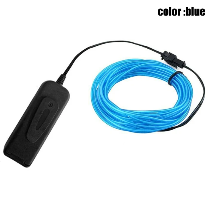EL Wire неоновый RGB Цветной СВЕТОДИОДНЫЙ Набор фигурок для одежды SLC88