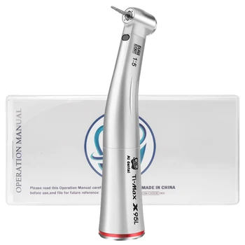 

1:5 speed increase dental LED low speed contra angle handpiece compatible with E-type micromotor with stainless titanium body