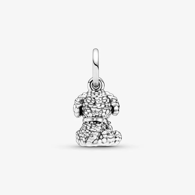 2020 Spring New 925 Sterling Silver Beads Poodle Puppy Dog Dangle Charm fit Original Pandora Bracelets Women Fashion DIY Jewelry 3