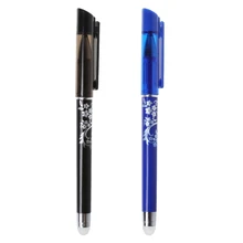 0,5 мм стираемая гелевая ручка с синими и черными заправками школьные канцелярские принадлежности