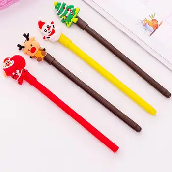 

Christmas Tree Santa Snowman Deer Ink Gel Pen Marker Stationery Holiday Gift