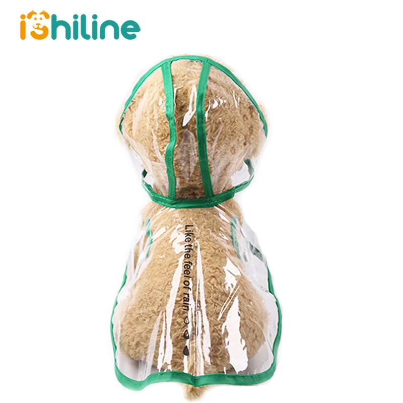 1 шт. водонепроницаемый дождевик для собак с капюшоном прозрачный щенков