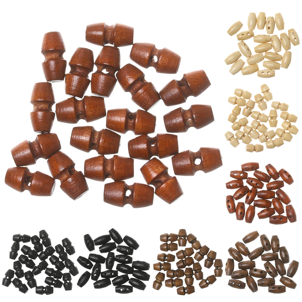 Description Picture 5 of item20/40pcs 15mm Mini Horn Button for DIY Making 1/6 Dolls Clothes Craft Buckles DIY Coat Accessories Ultra-small Wooden Buttons