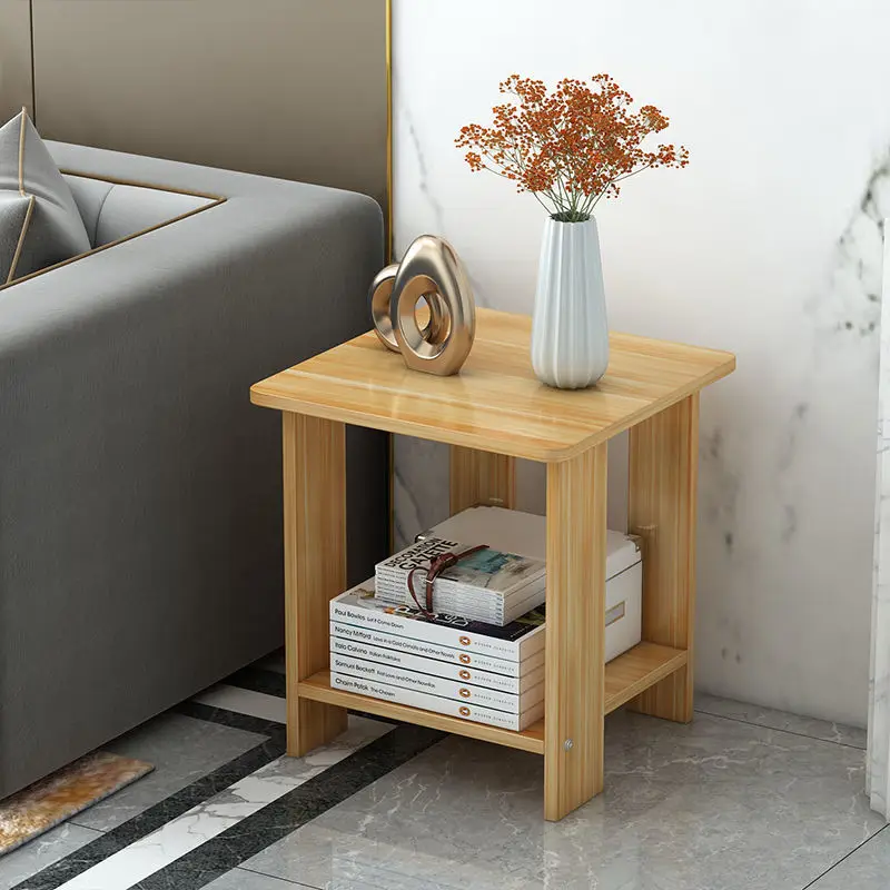Nordic Style Bedside Table Bedroom Furniture Solid Wood Nightstands Living Room Table Simple And Modern Night Stand Coffee