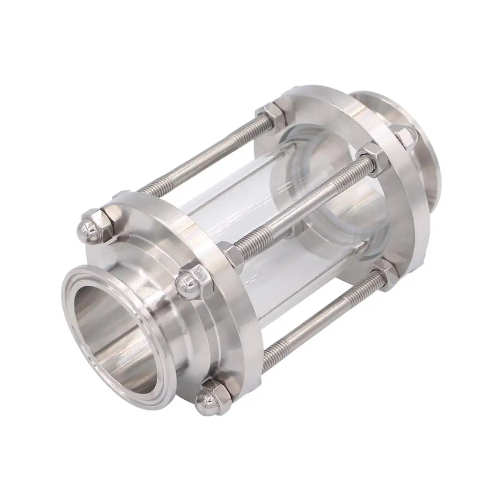 

Sight Flow Glass In-Line Sight Glass with Clamp End Flow Sanitary Straight Sight Glass 2'' OD 64MM tri clamp sanitary fitting