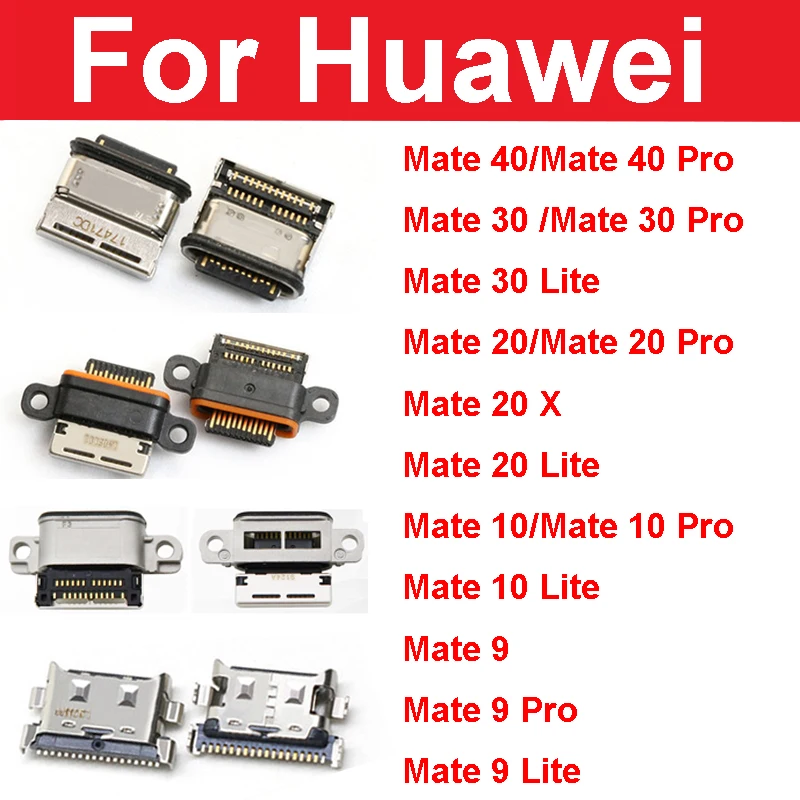 Micro USB Jack Charging Plug For Huawei Mate 40 30 20 10 9 Pro Lite 20X Type-C Charge Connector Dock Socket Port Repair Parts | Мобильные