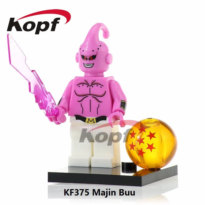 Одна распродажа фигурки Dragon Ball Z Freiza Black Goku идеальная ячейка Majin Buu Super Heroes строительные блоки детские игрушки подарок KF983 - Цвет: KF375 Without Box