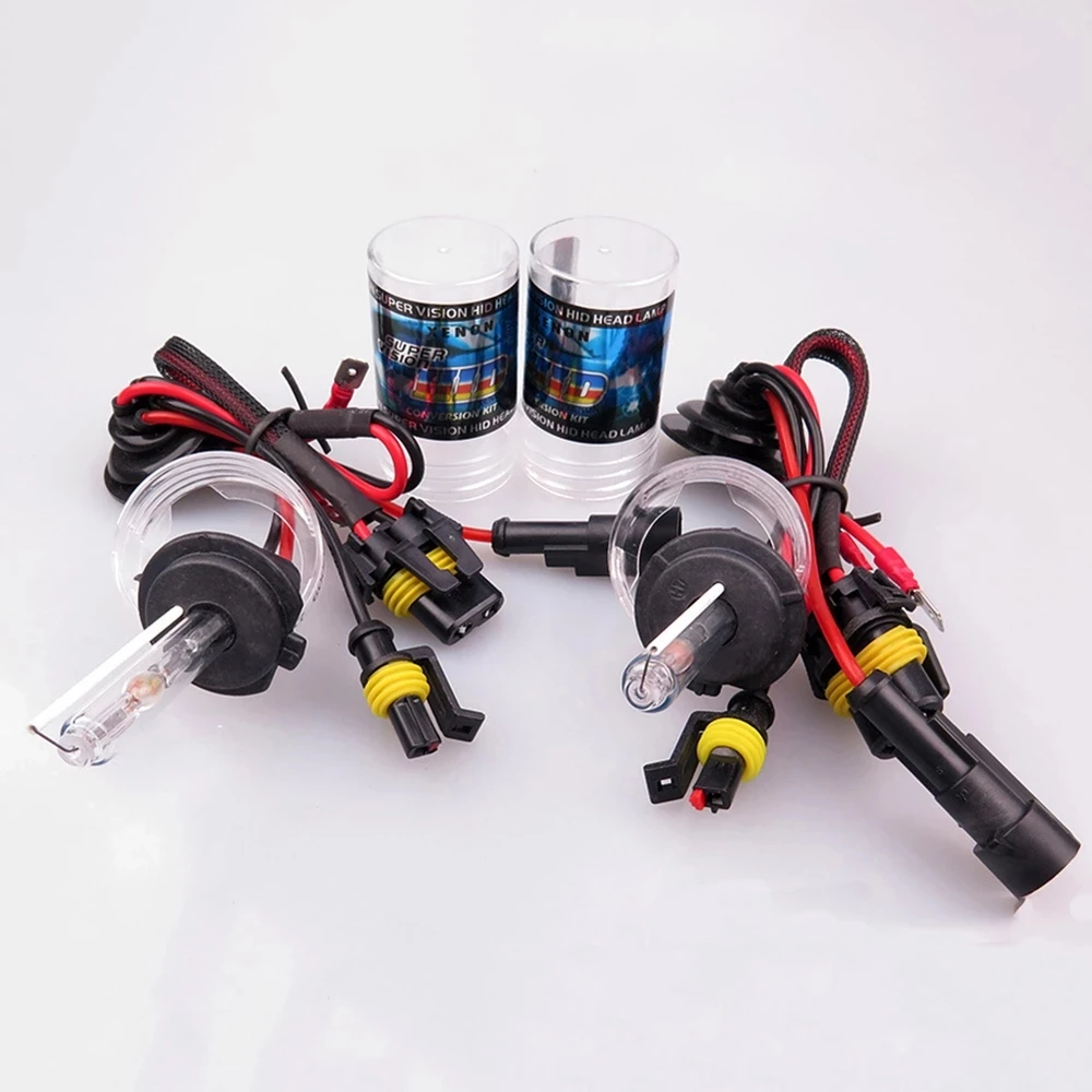 Precio reducido Bombillas de xenón para faro delantero de coche, Kit de bombillas de xenón H4 de 55W, de 35W, para H7 H1 H3 HID 55W H7 Xenon H11 HID bi-xenons H4, 2 uds. Yypa13xpX