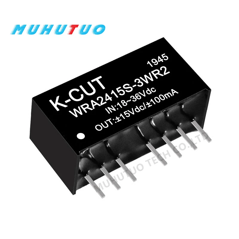 

1PCSNew original WRA2415S-3WR2 input 24V to positive and negative ±15V step-down isolation voltage stabilizer dual output module