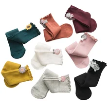 Wholesale High Quality Kids White Socks Cute Cartoon New Design Baby Knee High Socks
