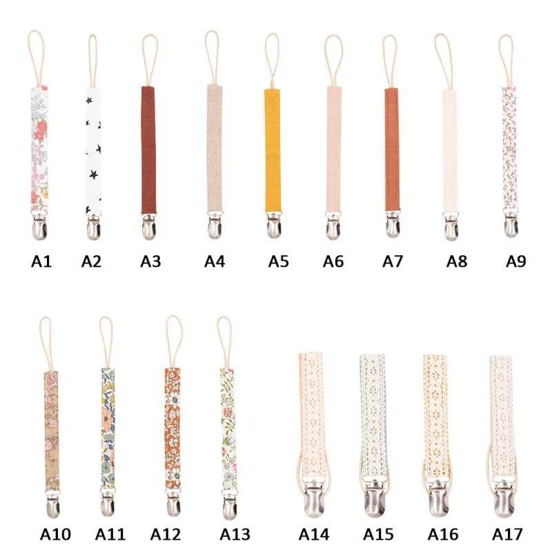 Baby Care Chains Teethers Universal Holder Leash For Pacifiers Nipples Clip Chain Infant Child Floral Chains Teethers