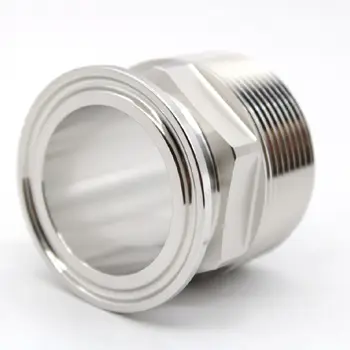 

SS304 NPT quick-fit threaded joint 21MP outer wire quick-connect conversion clamp looper type TC