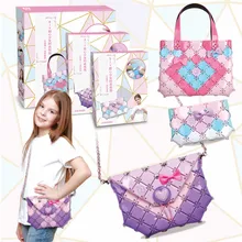 2020 New Chidlren Birthday Christmas Gifts Juguetes Sweet Fashion Craft Bag DIY Puzzles Handbag Educational Girls Toys for Kids
