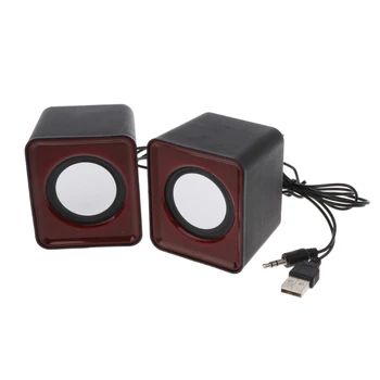 

Wired Mini Speakers USB 2.0 for Laptop PC MP3 Multimedia Speaker Random Color