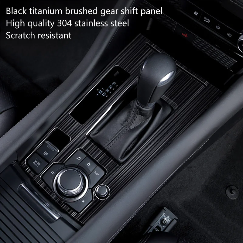 For Mazda 6 Atenza 6 2019 2020 Accessoires Car Gear Shift Box + Window Switch Panel Cover Sticker Trim Strip Garnish Styling