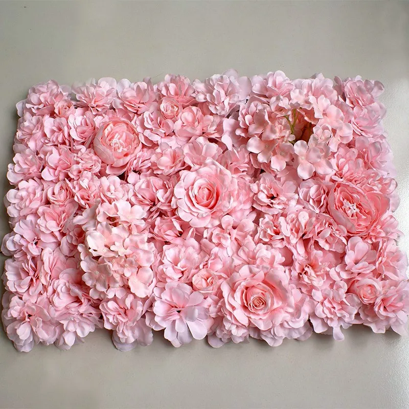 

Artificial Flower Arrangement Pink Hydrangea Wall panel flower mats Wedding Decoration Shop Decoration Silk Flower