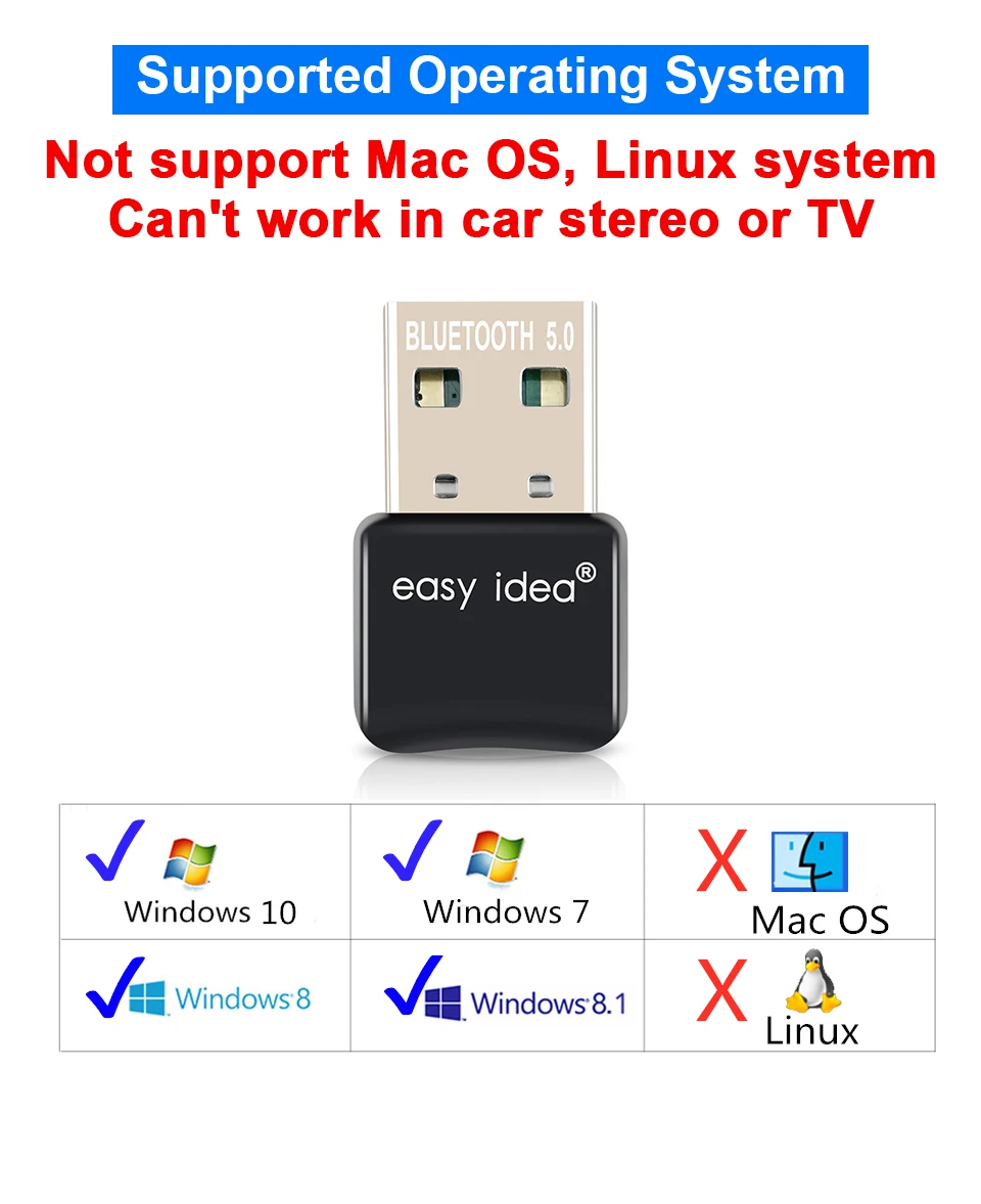 USB Bluetooth 5 0 адаптер ключ передатчик приемник Мини аудио для компьютера ПК ноутбука