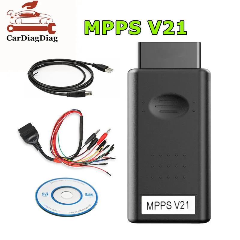 Mpps V21 V22 Mpps V21 Ecu Chip Tuning Tool + Tricore + Multiboot + Breakout Cavo Tricore Obd Car Ecu Tuning Scanner