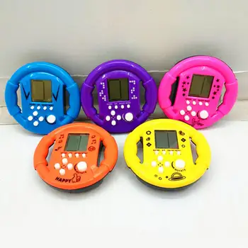 

23Games Steering Wheel Shape Classic Mini Handheld Game Machine Kid Adult Gift
