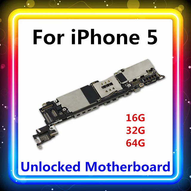 Материнская плата для Iphone 5 с полными чипами 16 ГБ/32 ГБ/64 ГБ системная логическая