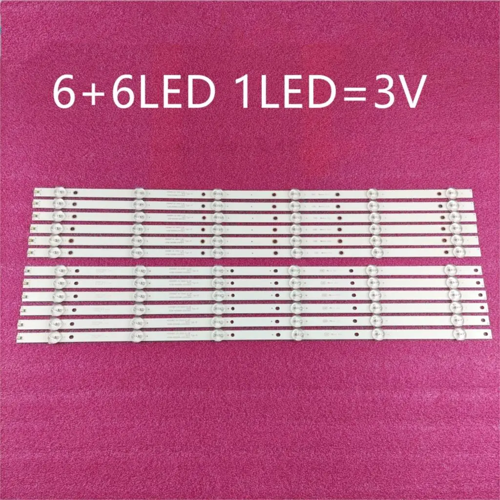 

LED Backlight strip 6 lamp For dexp f55b7000t SkyMedia s55uk100 55PUF6051/T3 4708-k550wd-a3213k21 a3213k31 K550WD7 55PFT6100