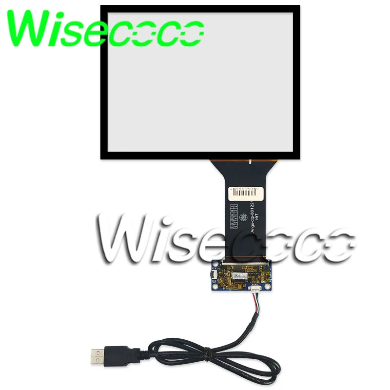 

wisecoco 8 inch USB Touch screen 10 points capacitive touch panel G+G structure plug and play support win7 8 10