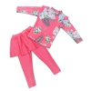 Girl Two Pieces Suit 3-11 Year Children Long Sleeve Skirt Swimsuit 2022 Kid Cute Flower Print  Swimwear Baby Bathing Suit ► Photo 1/6