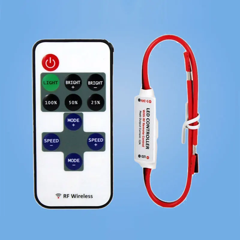 

5-24V RF Remote Control LED Lighting Strings Remote Controller Rf Monochrome Light Bar Light String Remote Control
