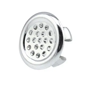

Electroplating Plastic Design Bathroom Basin Sink Overflow Ring Six-foot Round Insert Chrome Hole Cover Cap Drop Shipping Sale