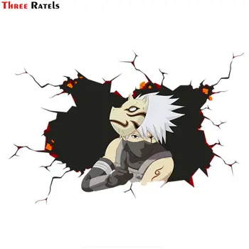 

Three Ratels CHY17 cool funny Anime cartoon 3D Naruto sticker for car apple macbook decal