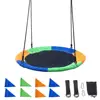 100cm Outdoor Children's Swing 900D Oxford Cloth Round Tree Swing Butterfly Swing Outdoor Toy 1